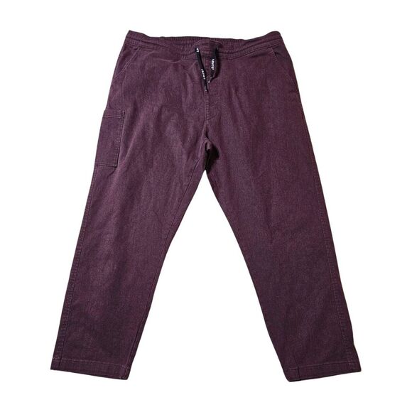 Levi's Taper Pull On Bay Berry Warm Brushed Melange Jogger Pants Men's XXL - Picture 3 of 6